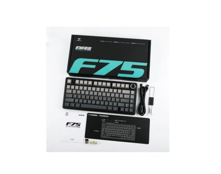 AULA F75 PRO 75% Wireless Mechanical Keyboard - Black / LEOBOG Reaper Switch