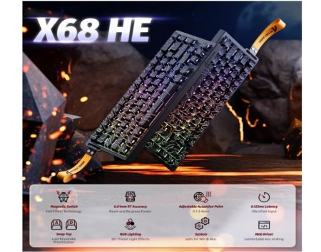 attack shark 68he