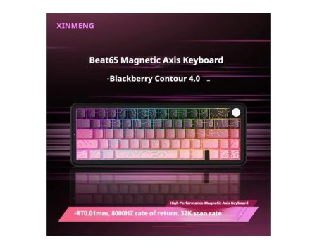 Xinmeng Beat65 8K Keyboard Magnetic Switch - Pink