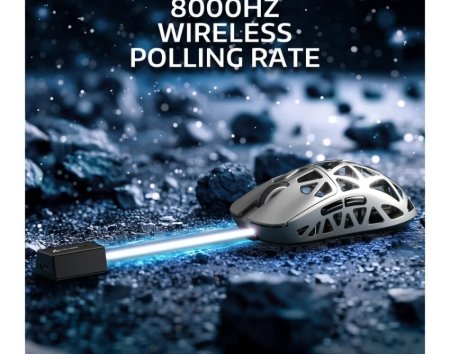 ATTACK SHARK R2 Magnesium Alloy 8K Wireless Gaming Mouse - Grey