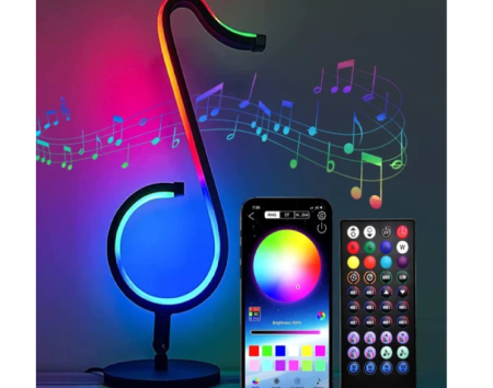 Musical Note Table Lamp RGB Lamps 16 Million Color