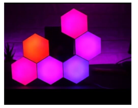 Smart Light Panels Light Up Your Dream Hexagonal shape
