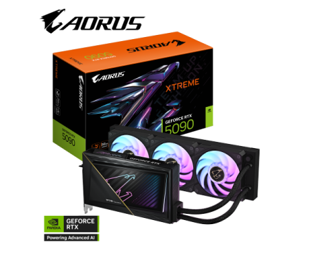 כרטיס מסך AORUS GeForce RTX 5090 XTREME WATERFORCE 32G