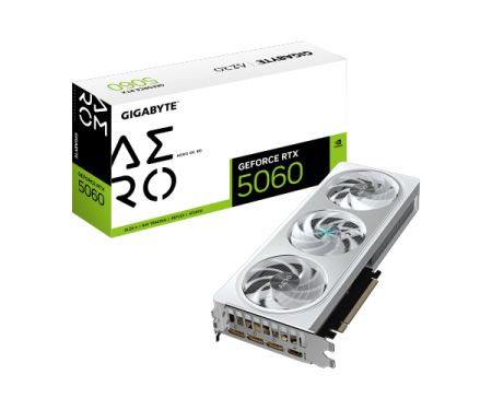 כרטיס מסך Gigabyte GeForce RTX 5060 AERO OC 8GB