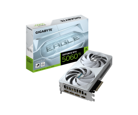 כרטיס מסך Gigabyte GeForce RTX 5060 Ti EAGLE ICE OC 8GB white